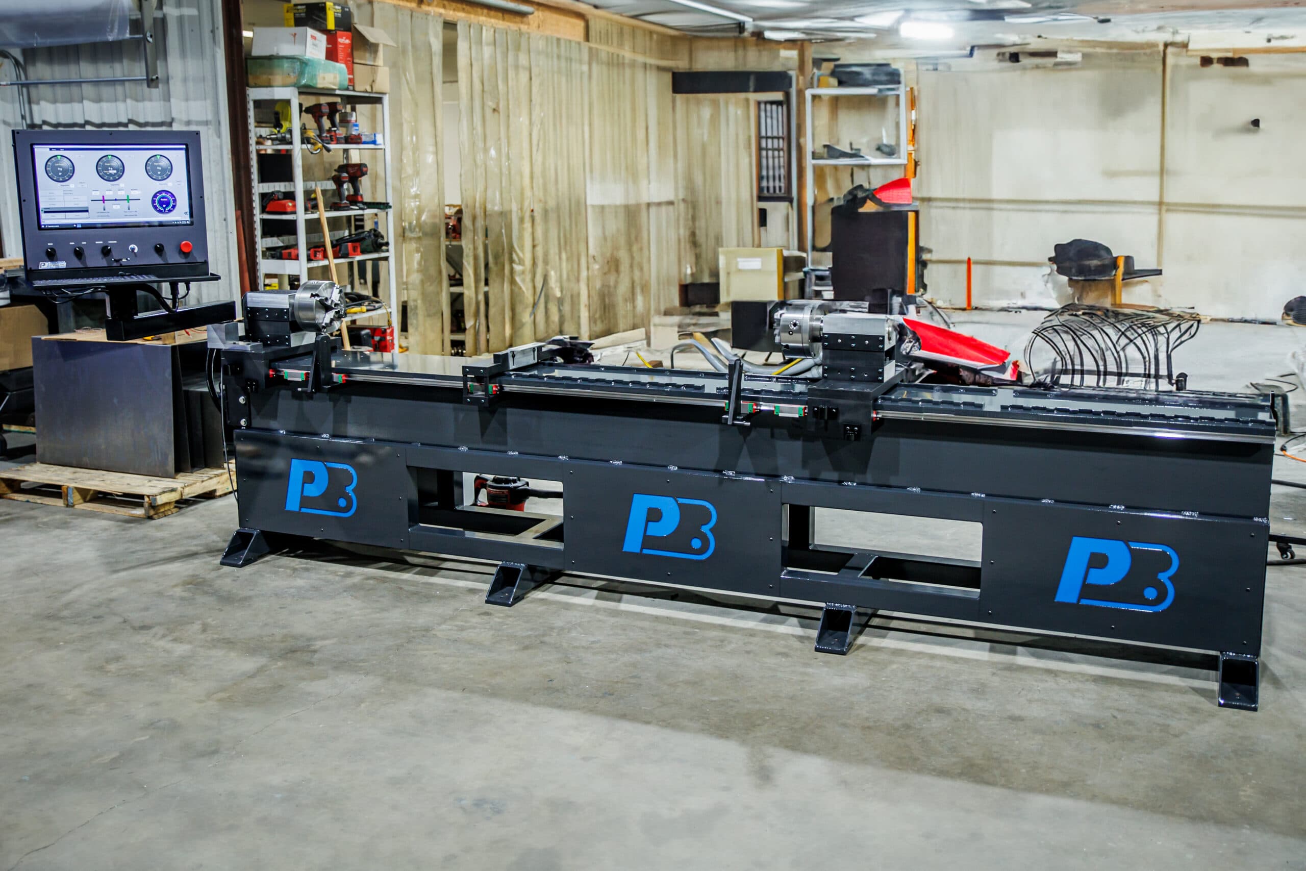 ProBal 510DL driveshaft balancer with adjustable length capacity