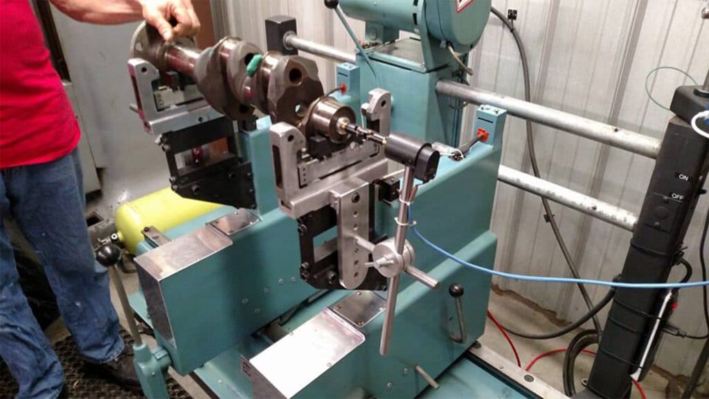 ProBal electronics upgrade installed on Stewart Warner balancing machine